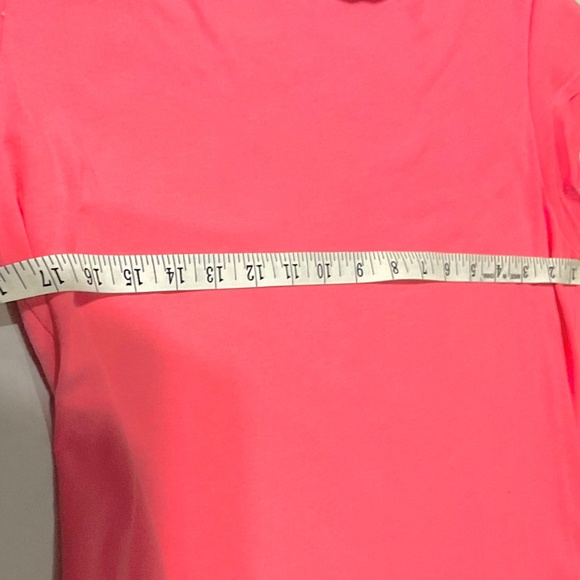Merona Drape Neck Coral Short Sleeve Top Sz M - Picture 3 of 5